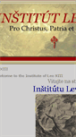 Mobile Screenshot of instituteofleoxiii.org
