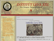 Tablet Screenshot of instituteofleoxiii.org